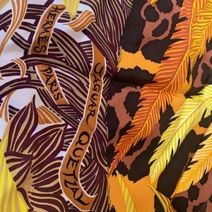 Hermes Jaguar Quetzal scarf